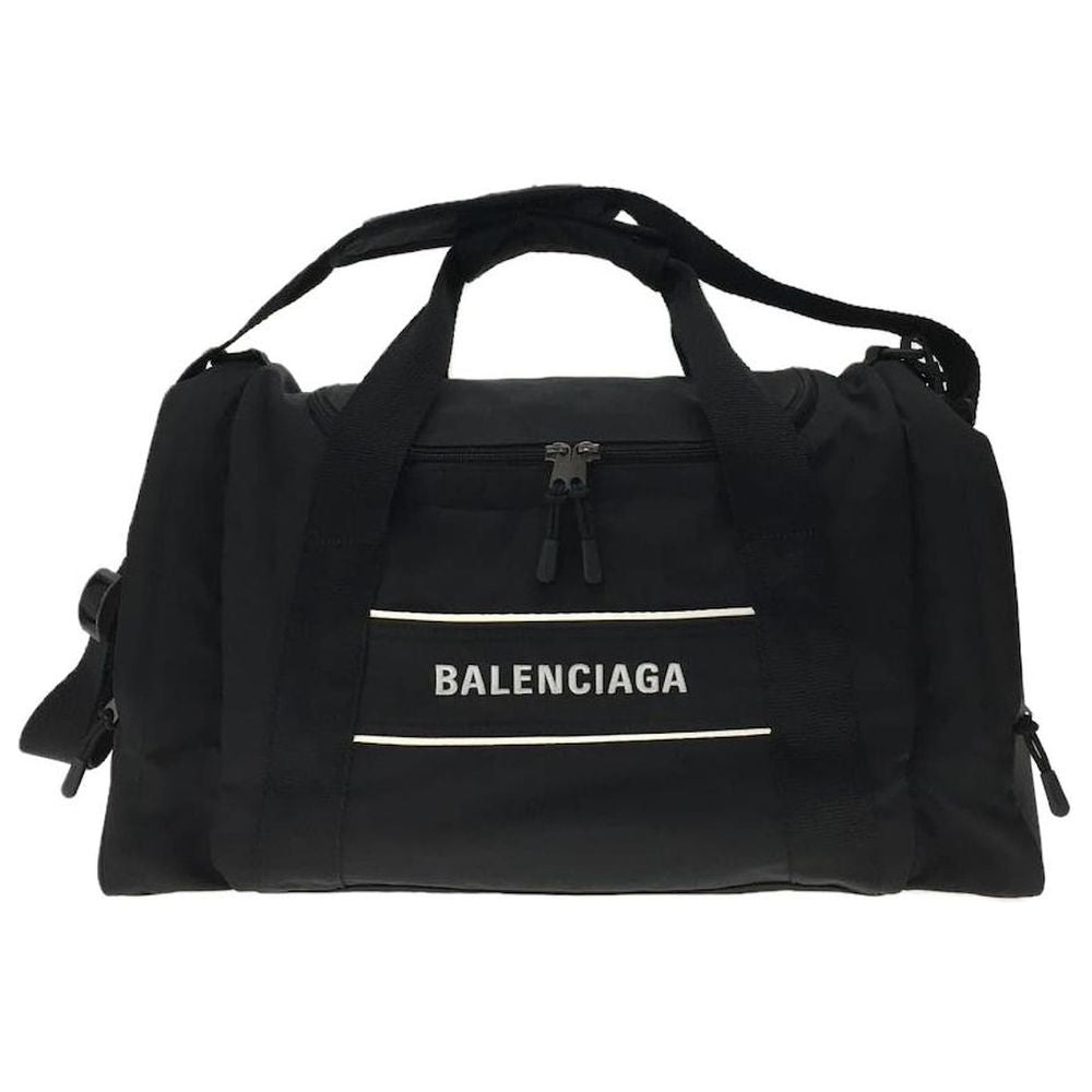 Balenciaga Black Nylon Luggage And Travel