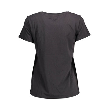 Levi's Chic V-Neck Cotton Tee with Emblematic Appeal