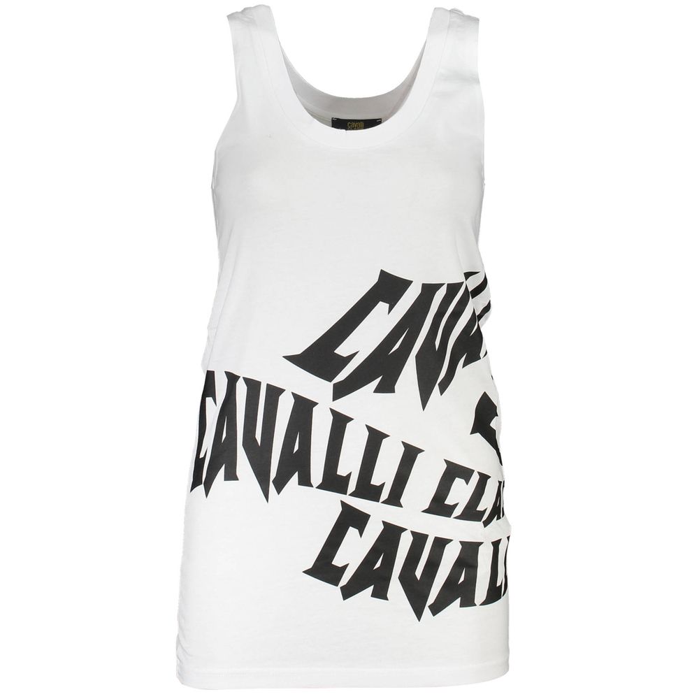 Cavalli Class White Cotton Women Top