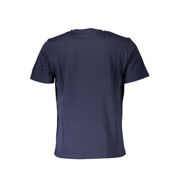 North Sails Chic Blue Cotton Tee with Sleek Logo Detail