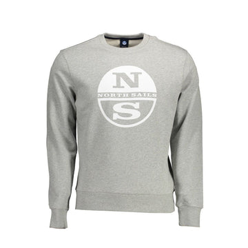 North Sails Elevated Comfort Gray Cotton Sweater