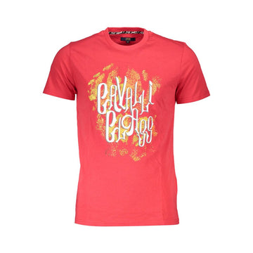 Cavalli Class Red Cotton T-Shirt