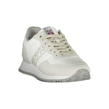 Napapijri Sleek White Sneakers with Logo Detail