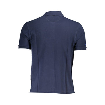 La Martina Blue Cotton Mens Polo Shirt