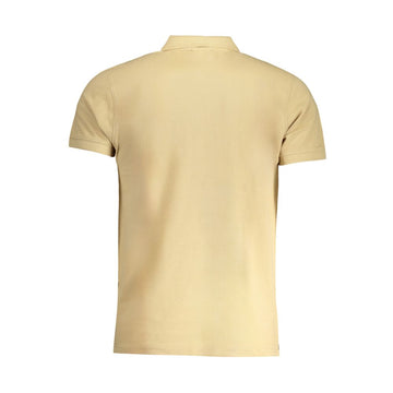 Cavalli Class Beige Cotton Polo Shirt