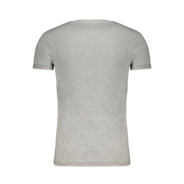 Aeronautica Militare Gray Cotton T-Shirt