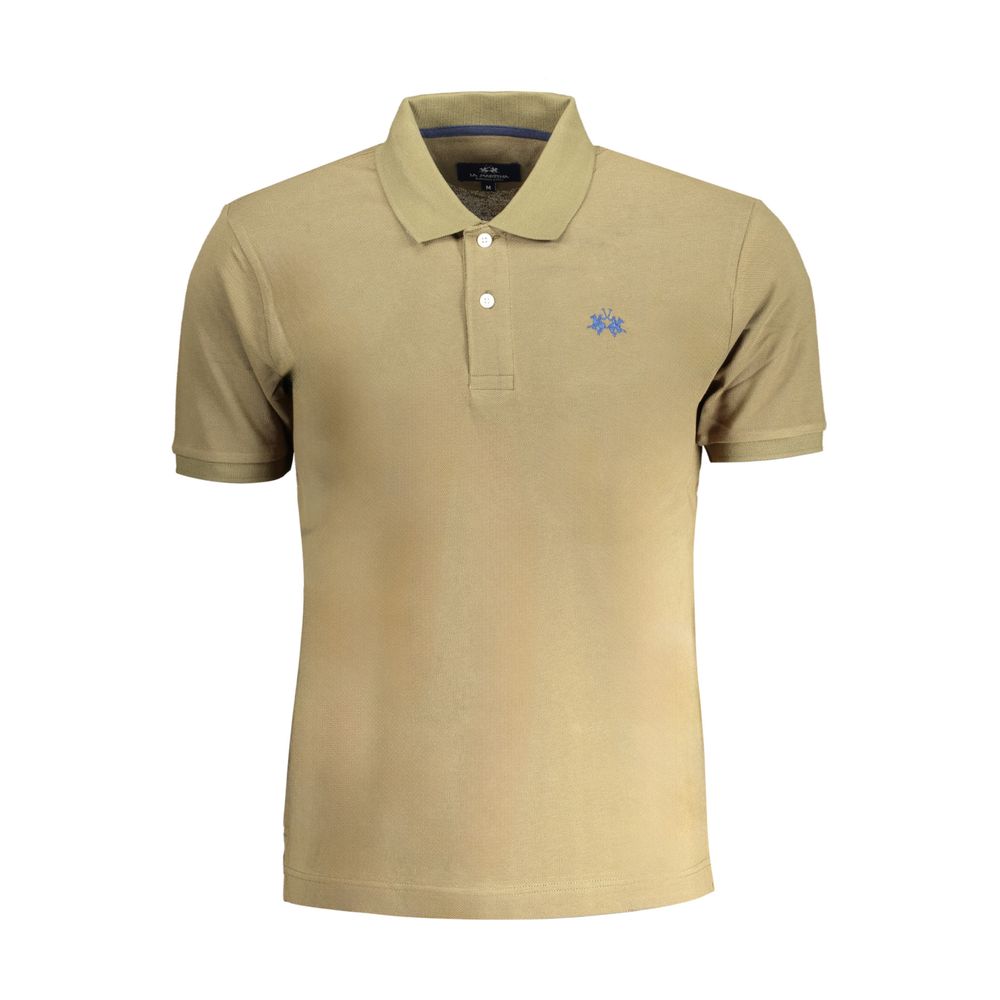 La Martina Green Cotton Polo Shirt