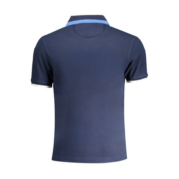 La Martina Blue Cotton Polo Shirt