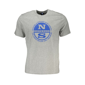 North Sails Gray Cotton T-Shirt