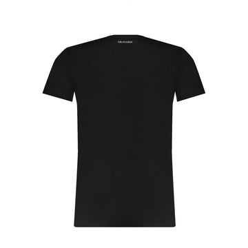 Trussardi Black Cotton T-Shirt