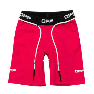 Off-White Chic Pink Elasticized Logo Shorts