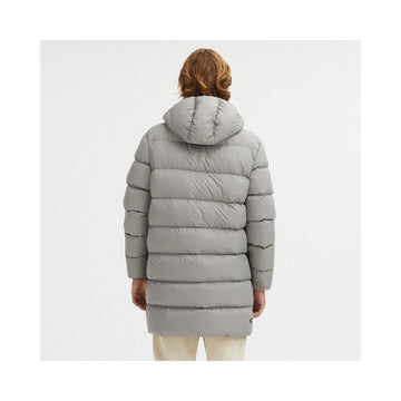 Sleek Dove Grey Centogrammi Hooded Jacket