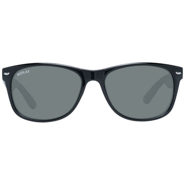 Replay Black Unisex Sunglasses