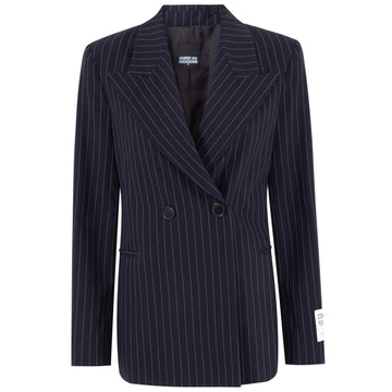 Comme Des Fuckdown Blue Polyester Suits & Blazer