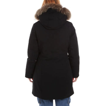 Yes Zee Black Nylon Women Parka