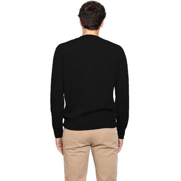 Alpha Studio Black Wool Vergine Sweater