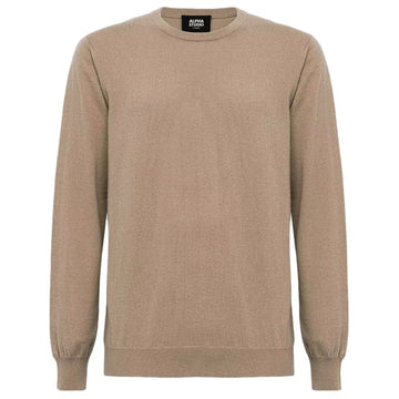 Alpha Studio Brown Wool Vergine Sweater