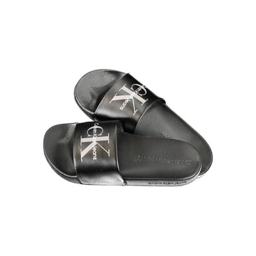 Calvin Klein Black Polyester Sandal