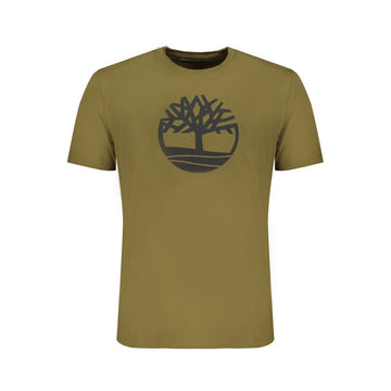 Timberland Green Cotton Men T-Shirt