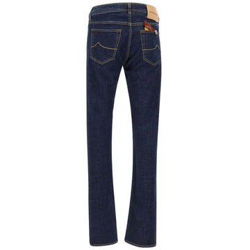 Jacob Cohen Blue Cotton Jeans & Pant