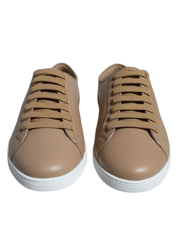 Dolce & Gabbana Brown Low Top Men Saint Tropez Sneakers Shoes