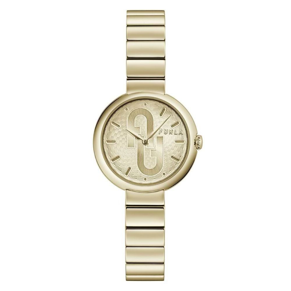 Furla Gold Stainless Steel Watch