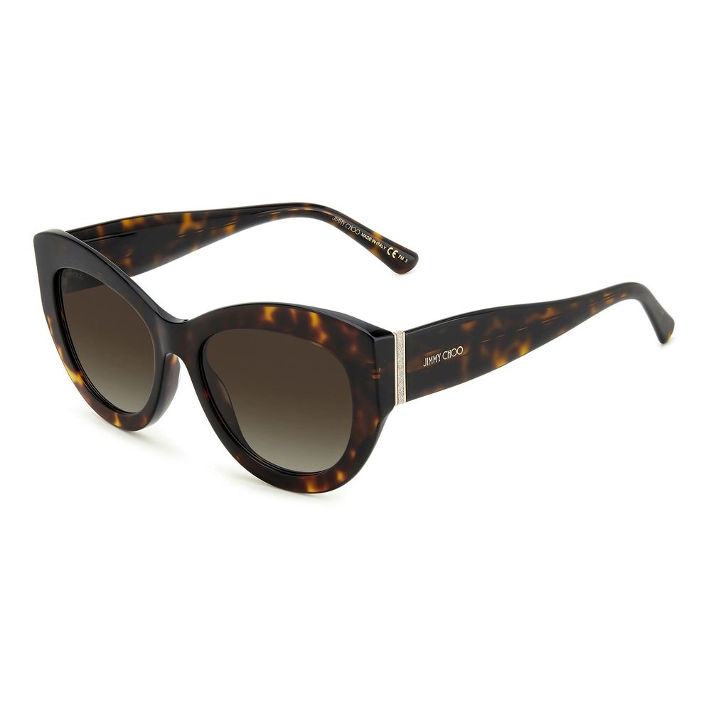 Jimmy Choo Brown Acetate Sunglasses