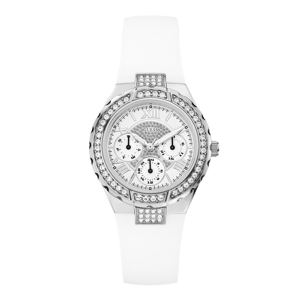 Guess White Resin Watch