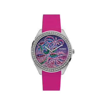 Guess Pink Silicone Watch