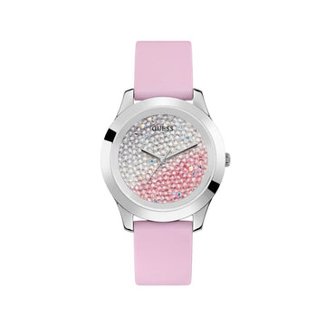 Guess Pink Rubber Watch