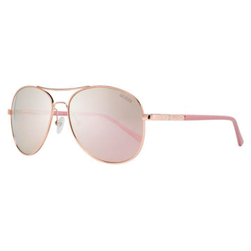 Guess Pink Metal Sunglasses