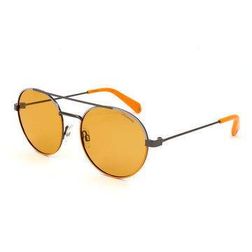 Polaroid Yellow Metal Sunglasses