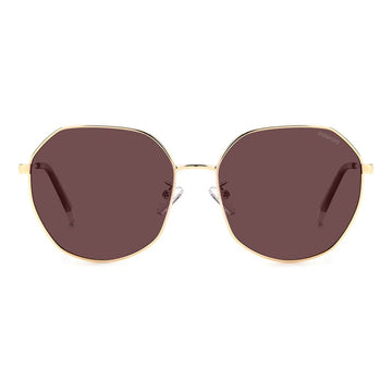 Polaroid Gold Metal Sunglasses