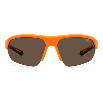 Polaroid Orange Resin Sunglasses