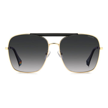 Polaroid Black Metal Sunglasses