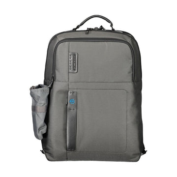 Piquadro Gray Polyester Mens Backpack