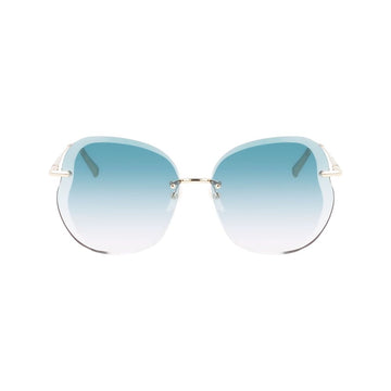 Longchamp Gold Metal Sunglasses