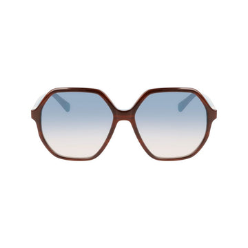 Longchamp Brown Acetate Sunglasses