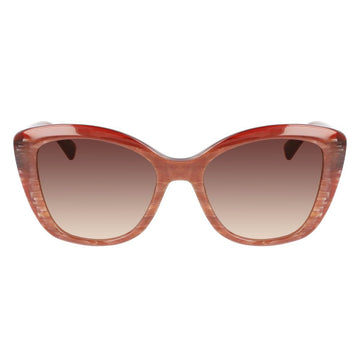 Longchamp Red Acetate Sunglasses