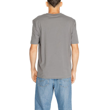 Hugo Boss Gray Cotton T-Shirt