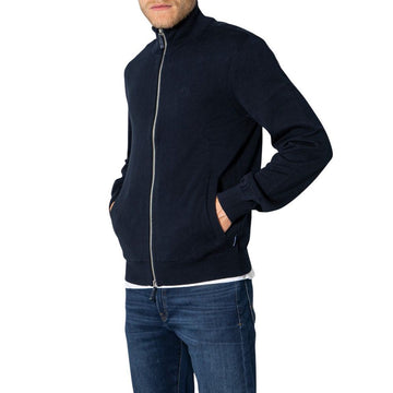 Armani Exchange Blue Cotton Cardigan