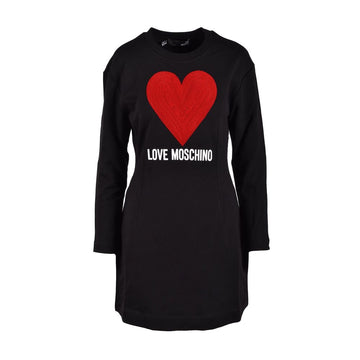 Love Moschino Black Cotton Dress