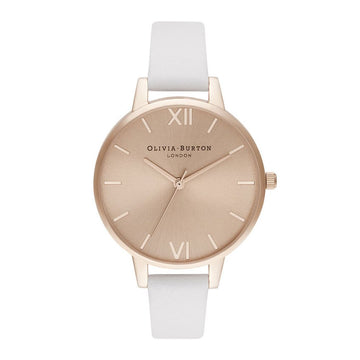 Olivia Burton White Synthetic Leather Watch