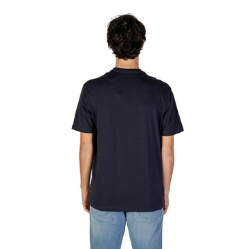 Gas Blue Cotton T-Shirt