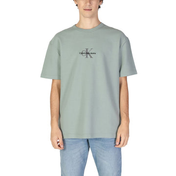 Calvin Klein Jeans Green Cotton Rigenerato T-Shirt