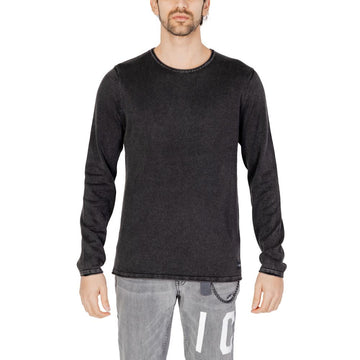 Jack Jones Black Cotton T-Shirt