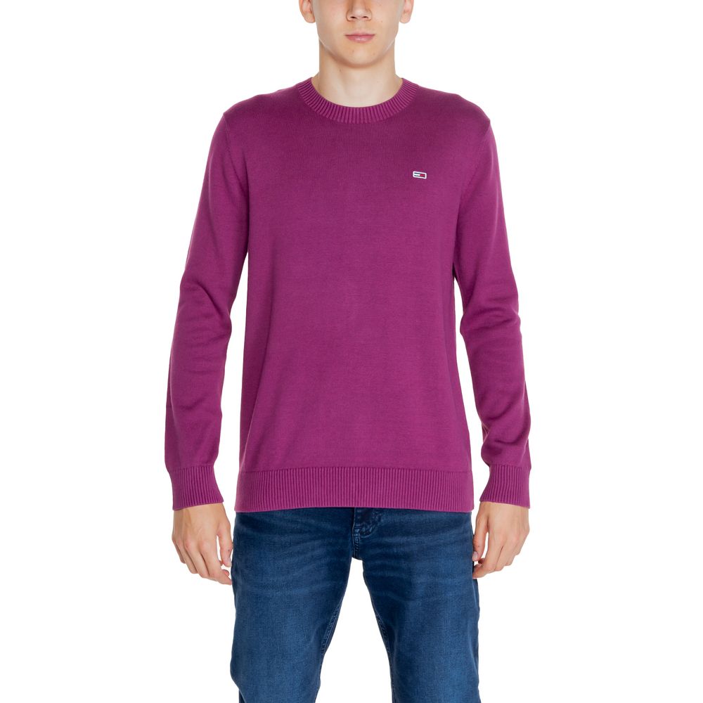 Tommy Hilfiger Jeans Purple Cotton Cotton Sweater