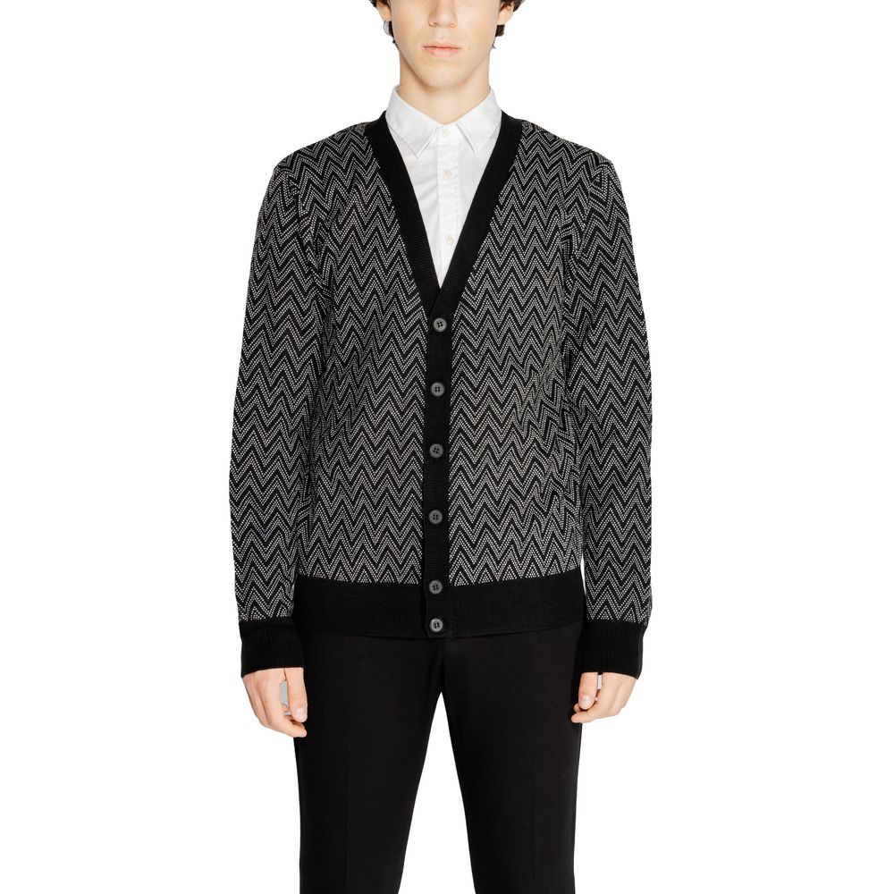 Antony Morato Black Mohair Cardigan