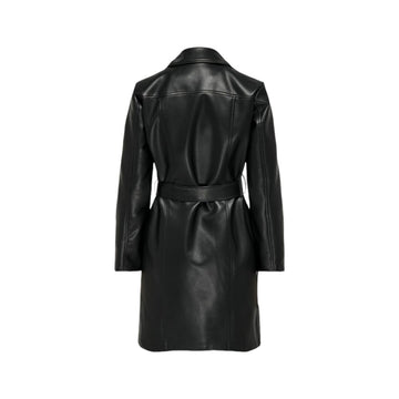 Jacqueline De Yong Black Polyethylene Jackets & Coat