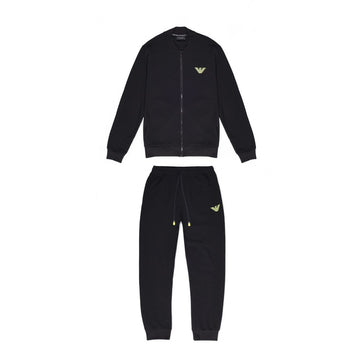 Emporio Armani Underwear Black Cotton Sweatsuit